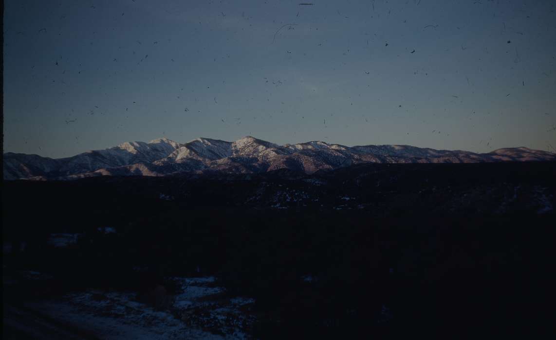 sunset, history of Iowa, Sack, Renata, Iowa History, mountain range, horizon, mountains, Landscapes, Iowa, USA, snow