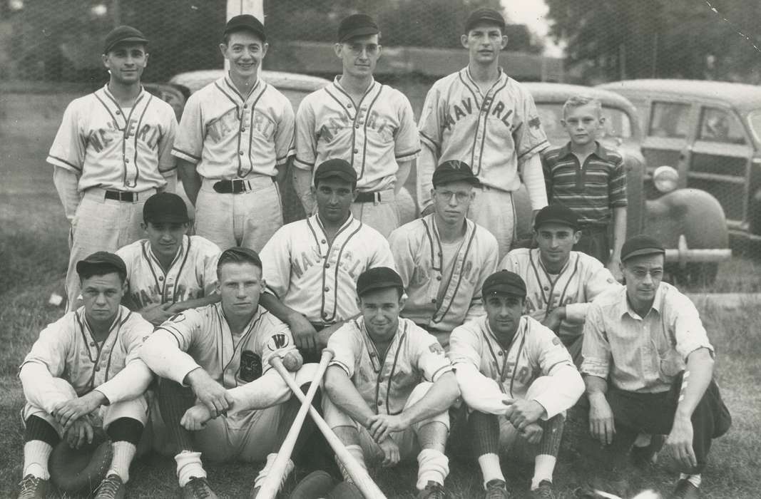 history of Iowa, coach, Waverly Public Library, Waverly, IA, Iowa, baseball, baseball cap, Iowa History, Schools and Education, Sports, baseball bat, baseball team