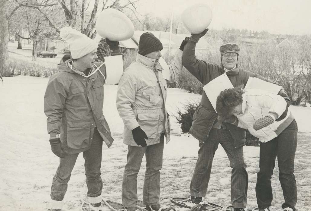 Portraits - Group, Waverly Public Library, glove, history of Iowa, Iowa History, Winter, snow shoes, Waverly, IA, winter coat, Iowa, hat