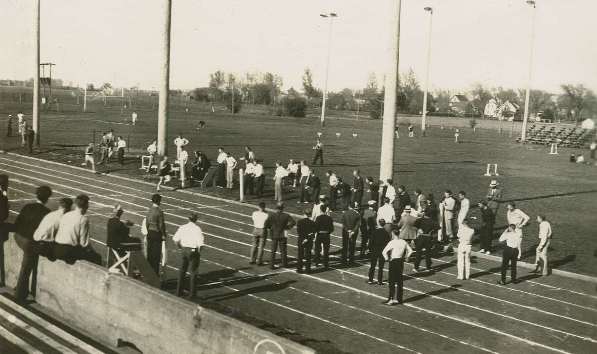 race, history of Iowa, Iowa History, Webster City, IA, college sports, spectator, Iowa, college, Sports, McMurray, Doug, track