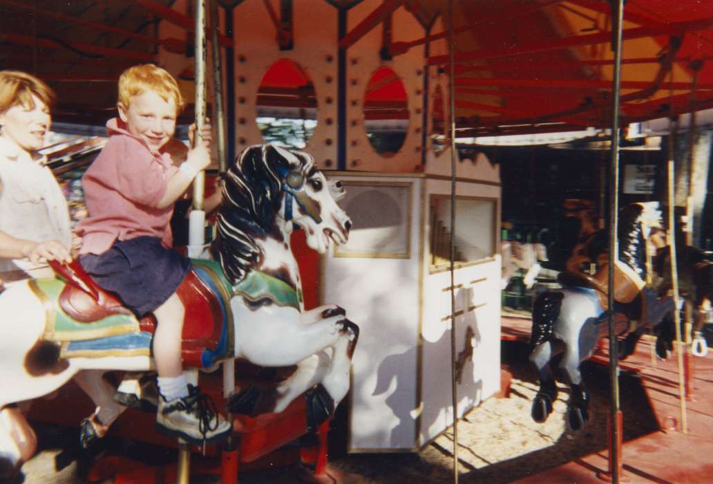 merry-go-round, Iowa, Okoboji, IA, Families, Leisure, Children, Potter, Lissa, carousel, Entertainment, history of Iowa, Iowa History