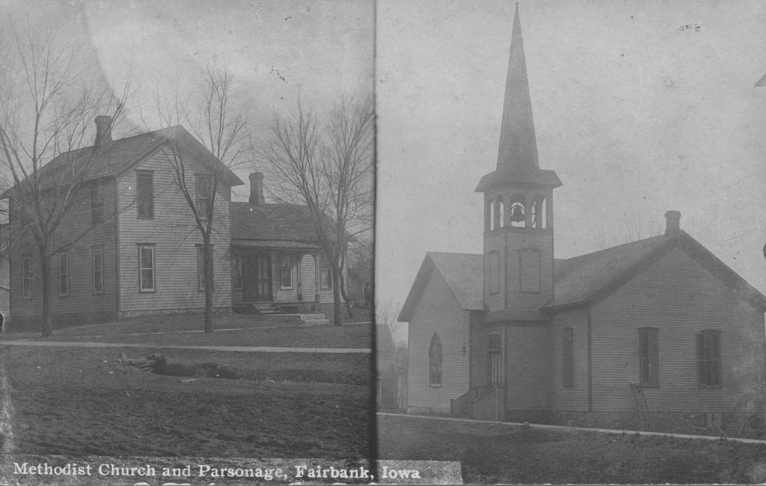 bell, church, Iowa, parsonage, King, Tom and Kay, Fairbank, IA, Cities and Towns, Religious Structures, history of Iowa, Iowa History