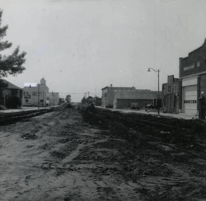 Vierkandt, Jean, dirt road, history of Iowa, Main Streets & Town Squares, Iowa, Cities and Towns, Buckeye, IA, Iowa History