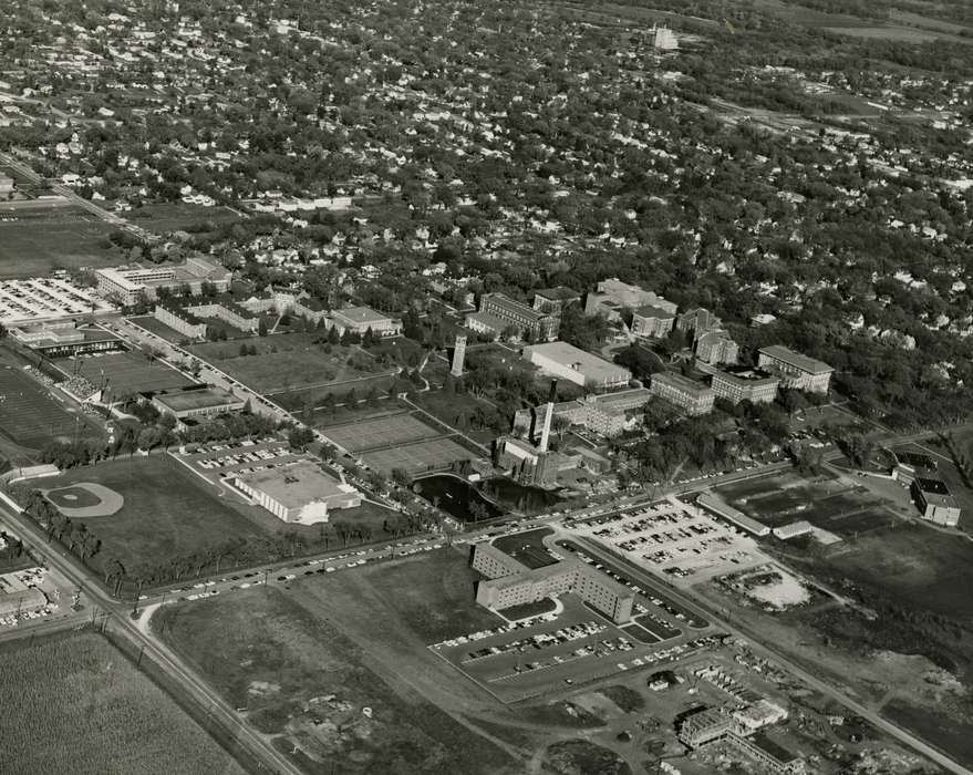 Aerial Shots, Iowa History, university of northern iowa, UNI Special Collections & University Archives, Iowa, history of Iowa, state college of iowa, Schools and Education, uni, Cedar Falls, IA