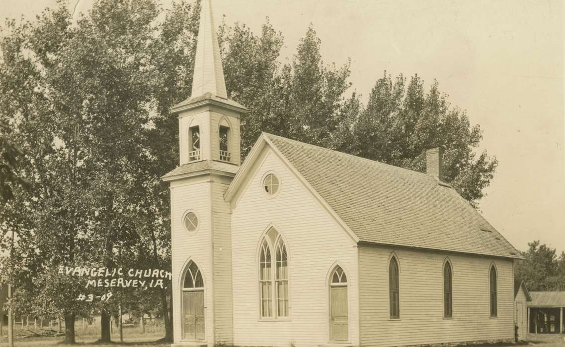 church, Iowa, Religious Structures, history of Iowa, Cook, Mavis, Meservey, IA, Iowa History