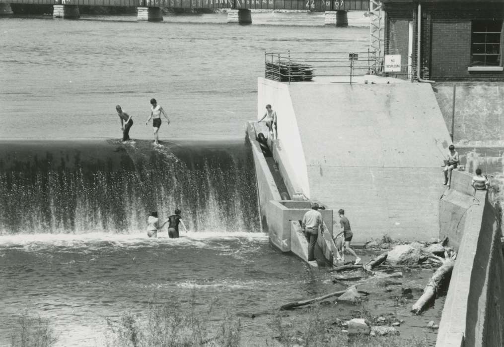 swimming, history of Iowa, Iowa History, Lakes, Rivers, and Streams, fishing, Iowa, Outdoor Recreation, Children, Waverly Public Library, dam