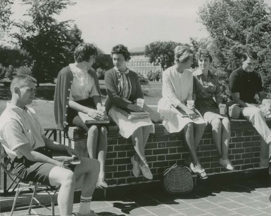 Portraits - Group, Cedar Falls, IA, history of Iowa, Iowa History, uni, iowa state teachers college, UNI Special Collections & University Archives, balcony, Iowa, Schools and Education, university of northern iowa
