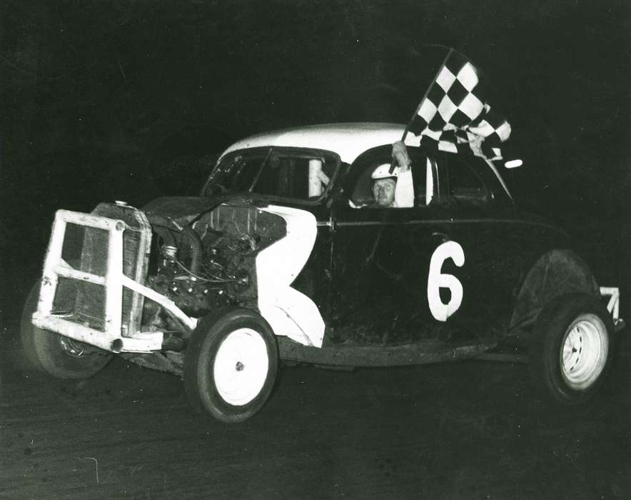 tunis speedway, racecar, history of Iowa, Iowa History, Entertainment, racecar driver, Motorized Vehicles, Volgarino, Jim, car, speedway, Iowa, Waterloo, IA