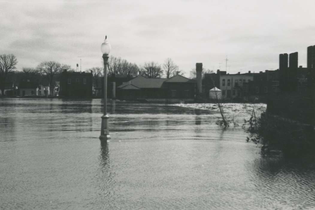 Floods, history of Iowa, Iowa History, Vauthier, Elizabeth, Lakes, Rivers, and Streams, Waverly, IA, river, Iowa, Cities and Towns