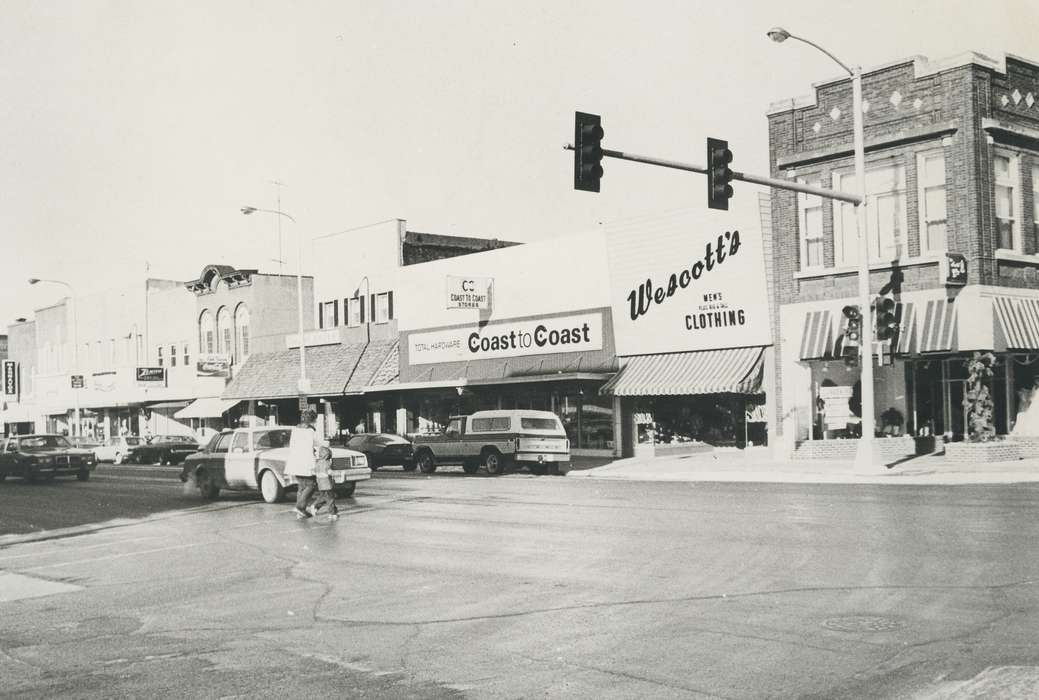 history of Iowa, clothing store, hardware store, Businesses and Factories, Waverly, IA, Waverly Public Library, Main Streets & Town Squares, Iowa, Motorized Vehicles, department store, Iowa History, correct date needed, Cities and Towns