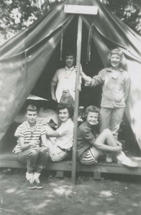Iowa History, tent, camping, Leisure, Iowa, history of Iowa, Ames, IA, Vauthier, Elizabeth, 4-h, org