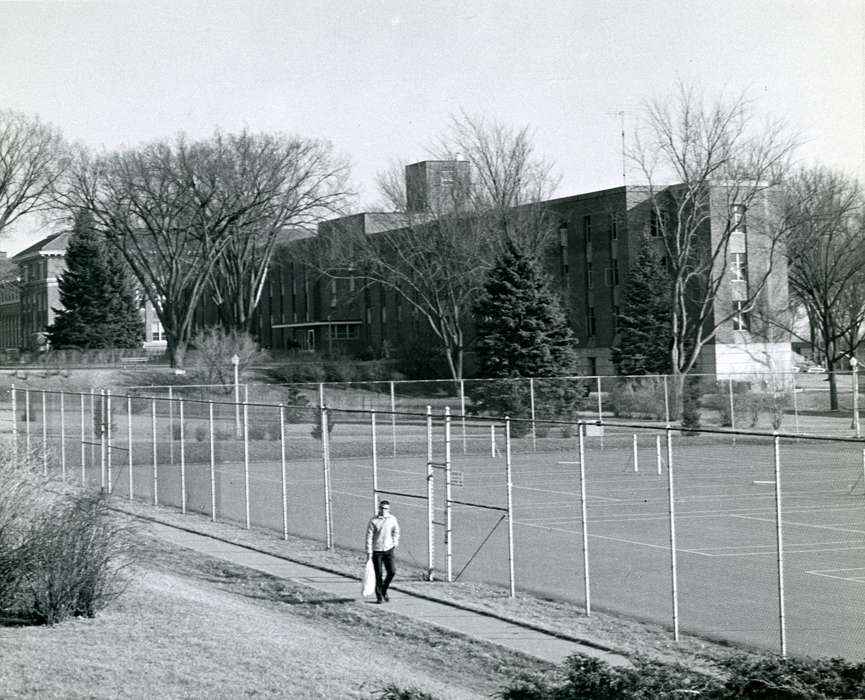 tennis, Cedar Falls, IA, dormitory, history of Iowa, Iowa History, uni, UNI Special Collections & University Archives, Iowa, Schools and Education, university of northern iowa