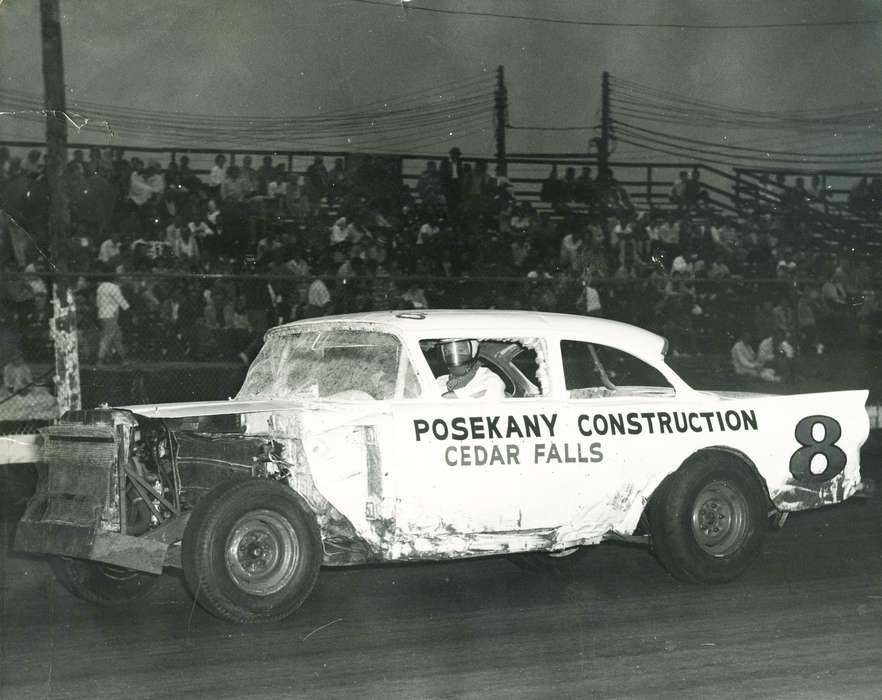 tunis speedway, racecar, history of Iowa, Iowa History, Entertainment, racecar driver, Motorized Vehicles, Volgarino, Jim, car, speedway, Iowa, Waterloo, IA