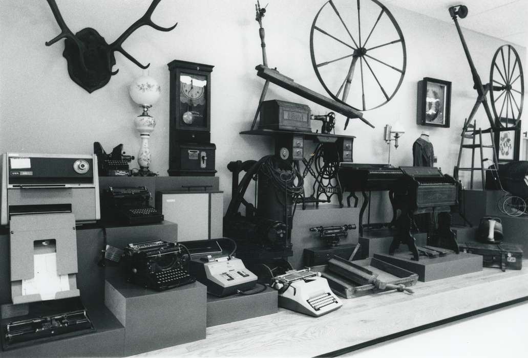 Cedar Falls, IA, history of Iowa, University of Northern Iowa Museum, Iowa History, uni, clock, Iowa, Schools and Education, typewriter, university of northern iowa