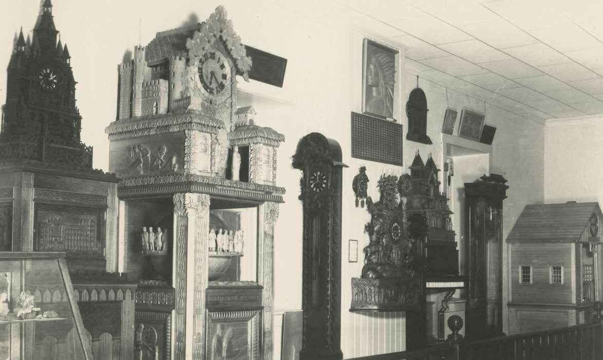 history of Iowa, Iowa History, Cook, Mavis, clock, Spillville, IA, Iowa, Homes, collection
