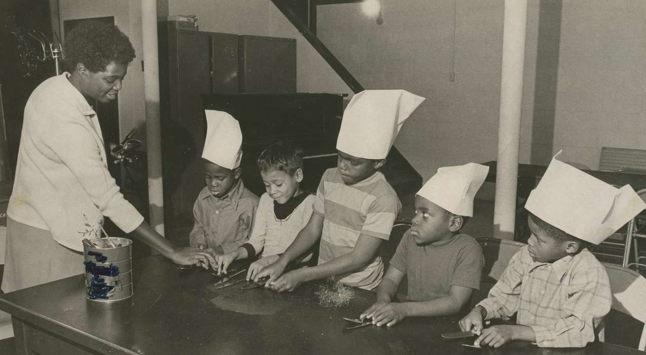 cook, african american, People of Color, history of Iowa, Iowa History, Civic Engagement, Henderson, Jesse, Iowa, Schools and Education, Waterloo, IA, Children