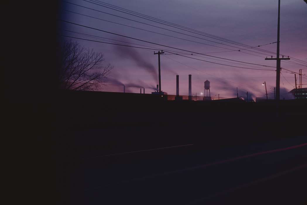 Waterloo, IA, sunset, history of Iowa, Iowa, Sack, Renata, Businesses and Factories, Iowa History, water tower, john deere