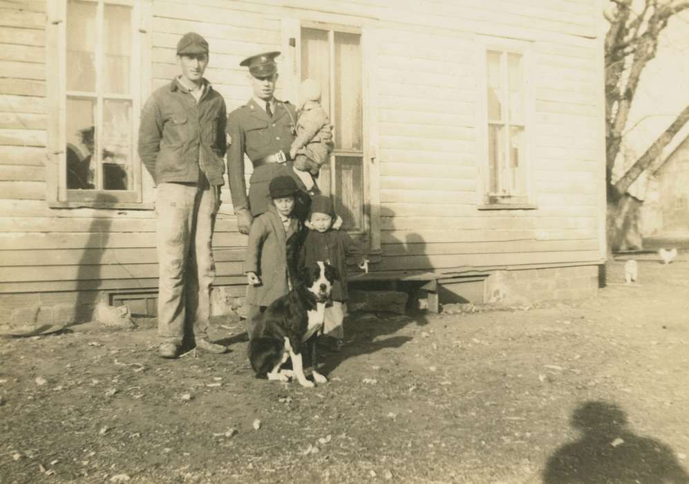 uniform, Iowa, Animals, Military and Veterans, dog, army, Children, Lotts Creek, IA, wwii, history of Iowa, Thul, Cheryl, Iowa History