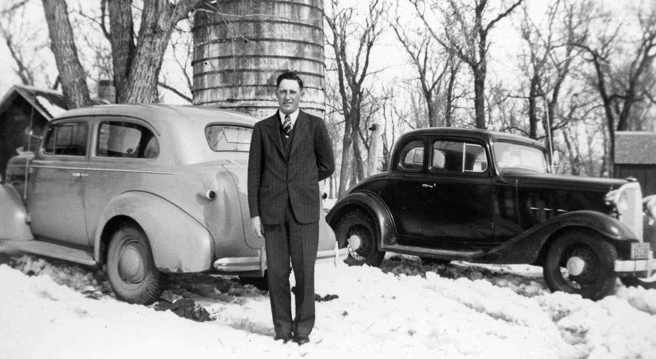Cedar Falls, IA, history of Iowa, Iowa History, Motorized Vehicles, car, Walker, Erik, Iowa, snow, Portraits - Individual