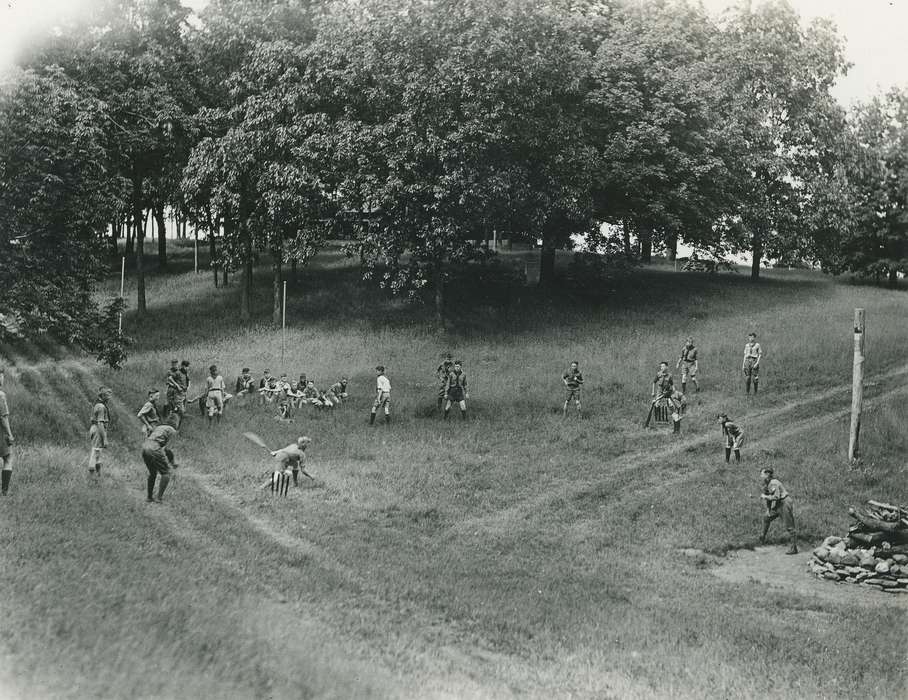 boy scouts, history of Iowa, Iowa History, boy scout, cricket, Iowa, Cities and Towns, Sports, Children, Waverly Public Library, Outdoor Recreation