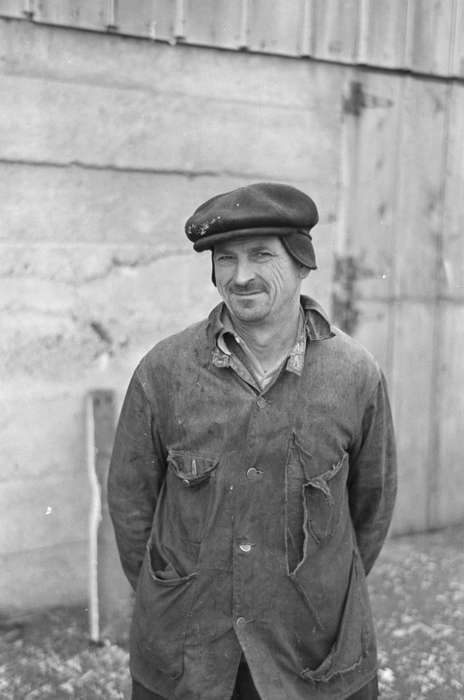 farmer, history of Iowa, Iowa History, Library of Congress, newsboy hat, man, Iowa, Portraits - Individual