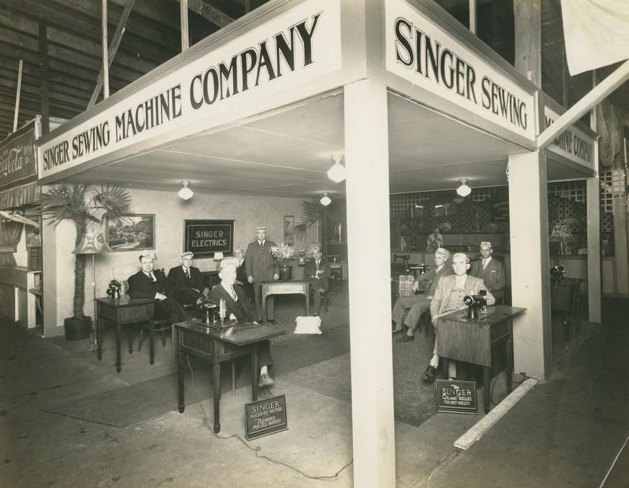 singer sewing, Waterloo, IA, history of Iowa, Iowa, Businesses and Factories, Labor and Occupations, sewing machine, sewing, Iowa History, Barber, Jackie