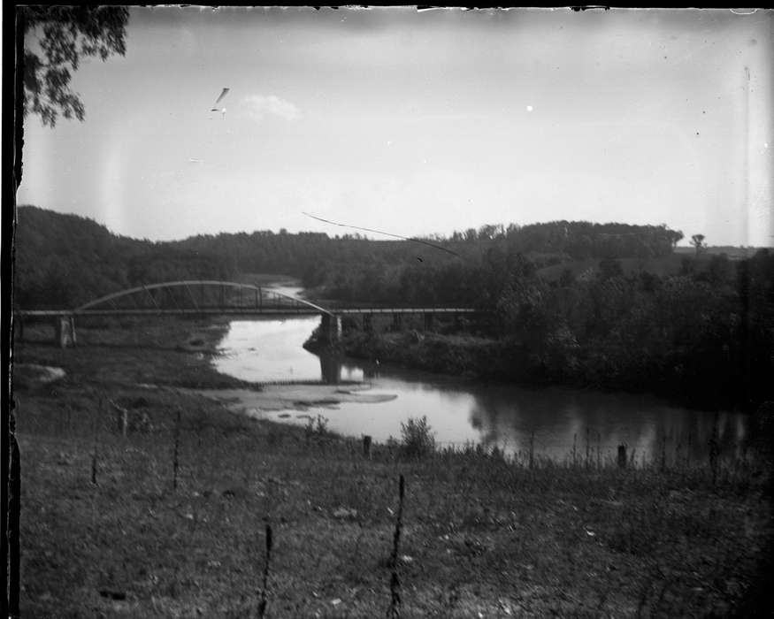 Landscapes, IA, Iowa, Lakes, Rivers, and Streams, bridge, Anamosa Library & Learning Center, history of Iowa, Iowa History