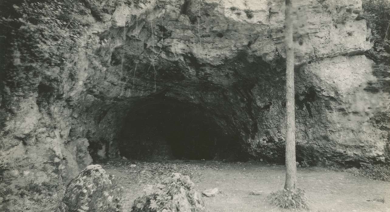 cave, history of Iowa, Iowa, Landscapes, Anamosa, IA, Iowa History, Hatcher, Cecilia
