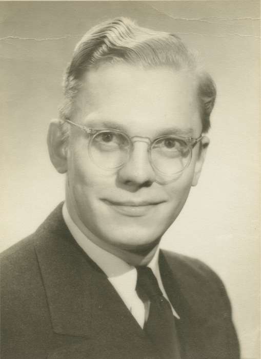 Rock Island, IL, glasses, history of Iowa, Ehlers, Monte, Iowa, Iowa History, Portraits - Individual