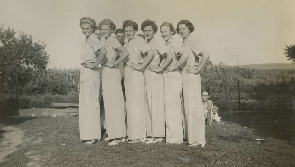 Portraits - Group, dress clothes, history of Iowa, Iowa, Iowa History, Stockton, IA, Knutsen, Harry & Char