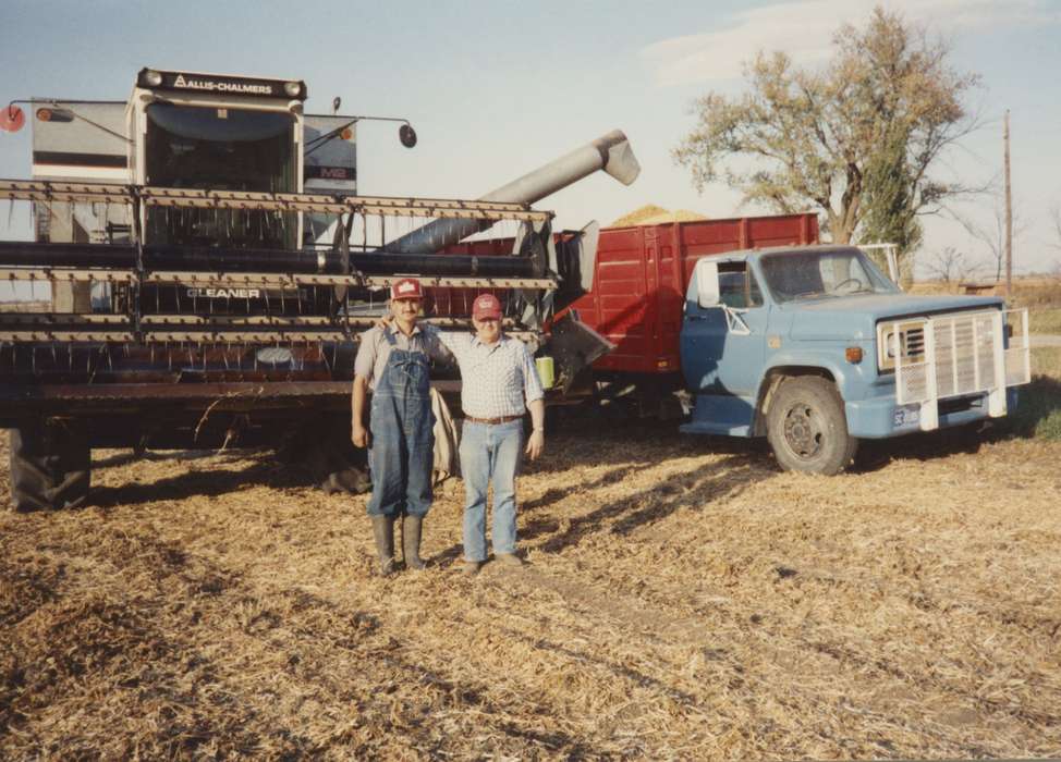 farmer, Boylan, Margie, Farming Equipment, history of Iowa, Iowa History, truck, Murray, IA, Iowa, grain, combine