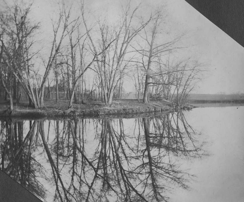 nature, history of Iowa, Iowa History, IA, trees, Lakes, Rivers, and Streams, reflection, Iowa, King, Tom and Kay, Landscapes