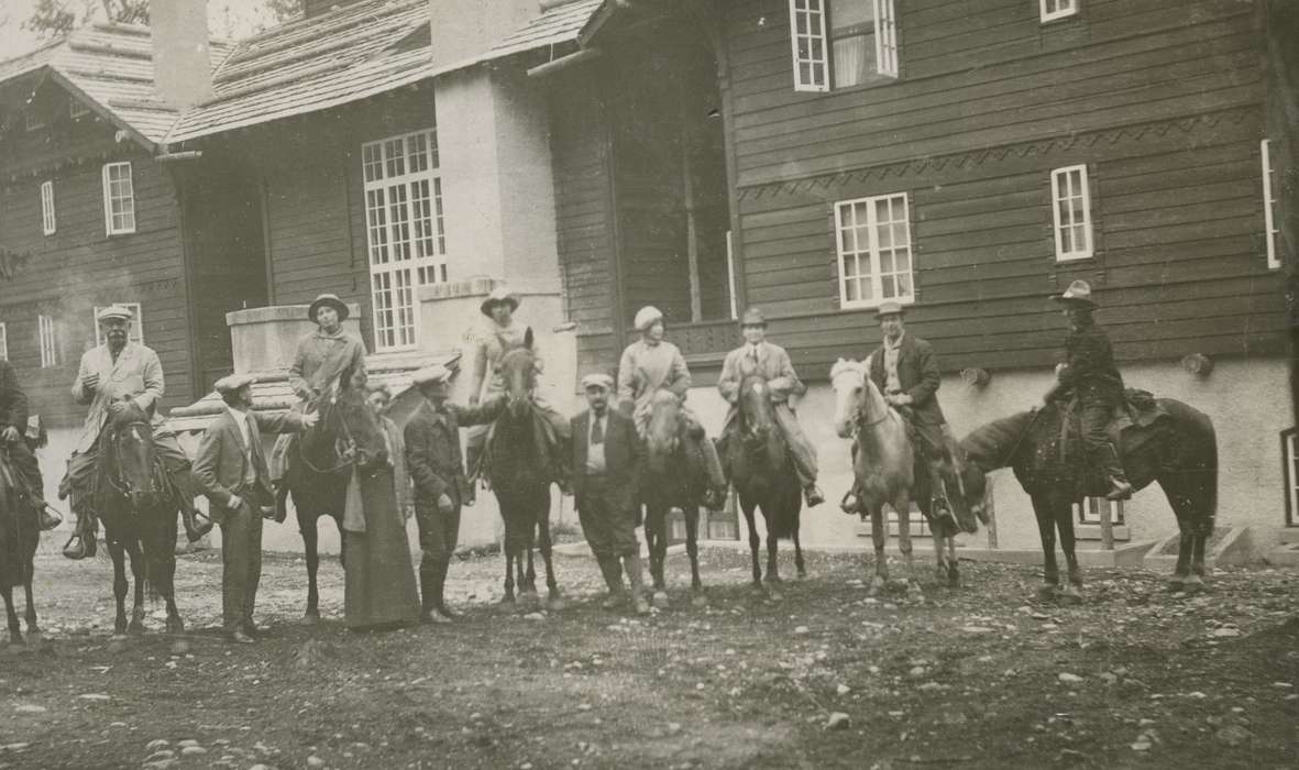 Outdoor Recreation, Portraits - Group, Travel, Iowa, Animals, horse, McMurray, Doug, West Glacier, MT, history of Iowa, glacier national park, Iowa History