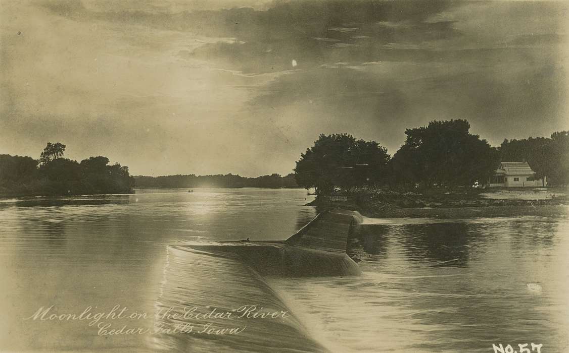 Cedar Falls, IA, history of Iowa, Iowa History, moon, Lakes, Rivers, and Streams, Iowa, Landscapes, Palczewski, Catherine