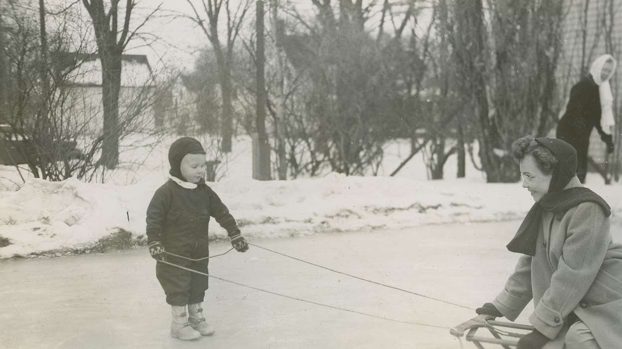 Iowa, Webster City, IA, McMurray, Doug, Children, toddler, Winter, history of Iowa, snow, Iowa History