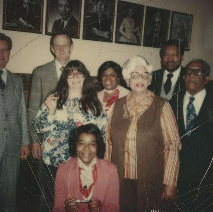 Portraits - Group, african american, People of Color, history of Iowa, Iowa History, woman, Civic Engagement, glasses, Henderson, Jesse, man, Iowa, Waterloo, IA, suit