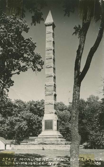 Iowa, arnolds park, Okoboji, IA, monument, Palczewski, Catherine, Entertainment, Cities and Towns, history of Iowa, Iowa History