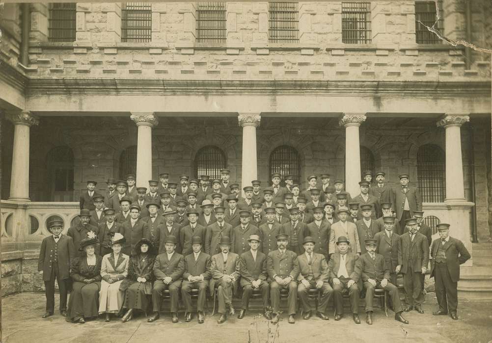 Portraits - Group, history of Iowa, Iowa History, anamosa state penitentiary, Prisons and Criminal Justice, Iowa, Anamosa, IA, Hatcher, Cecilia