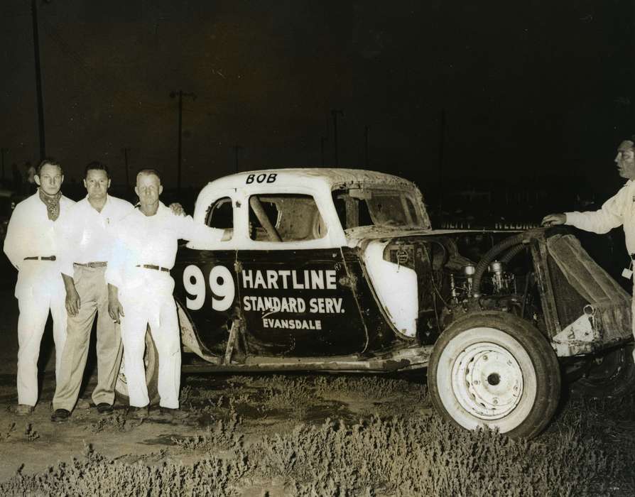 tunis speedway, racecar, history of Iowa, Iowa History, Entertainment, racecar driver, Motorized Vehicles, Volgarino, Jim, car, speedway, Iowa, Waterloo, IA
