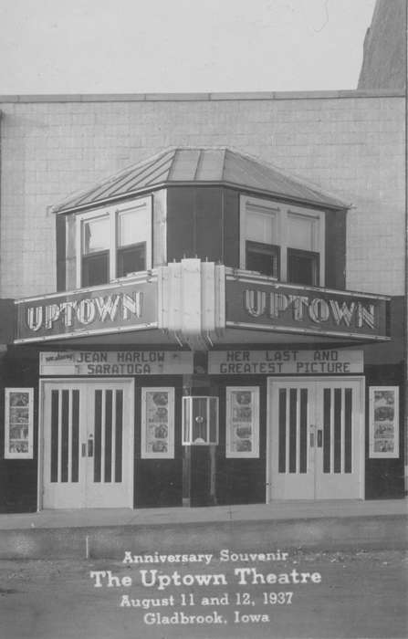 history of Iowa, Iowa History, Entertainment, Businesses and Factories, movie theater, Gladbrook, IA, theater, Iowa, Reinhard, Lisa, Leisure