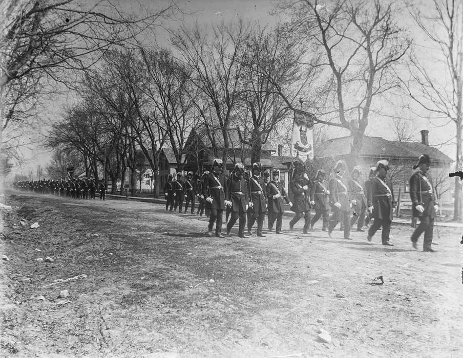 IA, Iowa, parade, Fairs and Festivals, Main Streets & Town Squares, Cities and Towns, Anamosa Library & Learning Center, history of Iowa, march, Iowa History