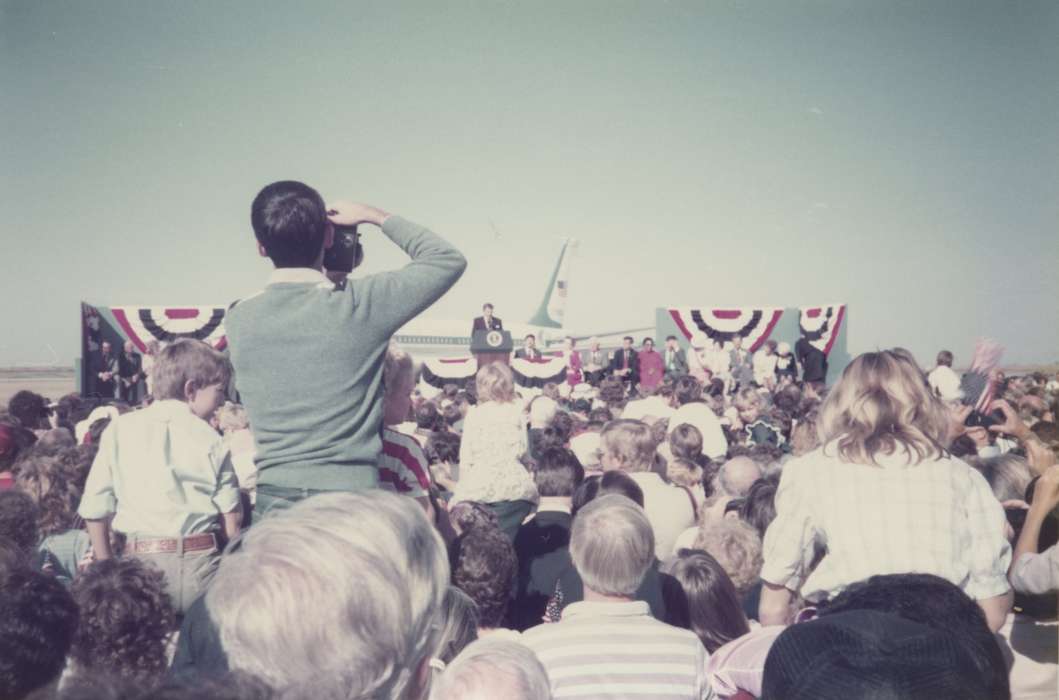 airport, Iowa History, Iowa, Civic Engagement, Harken, Nichole, flag, Cedar Rapids, IA, reagan, campaign, history of Iowa