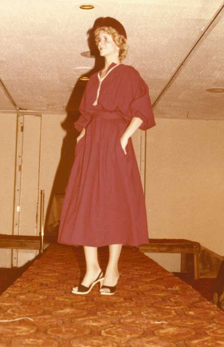 history of Iowa, Iowa History, Entertainment, fashion, runway, Cedar Rapids, IA, Iowa, Karns, Mike, model, Labor and Occupations