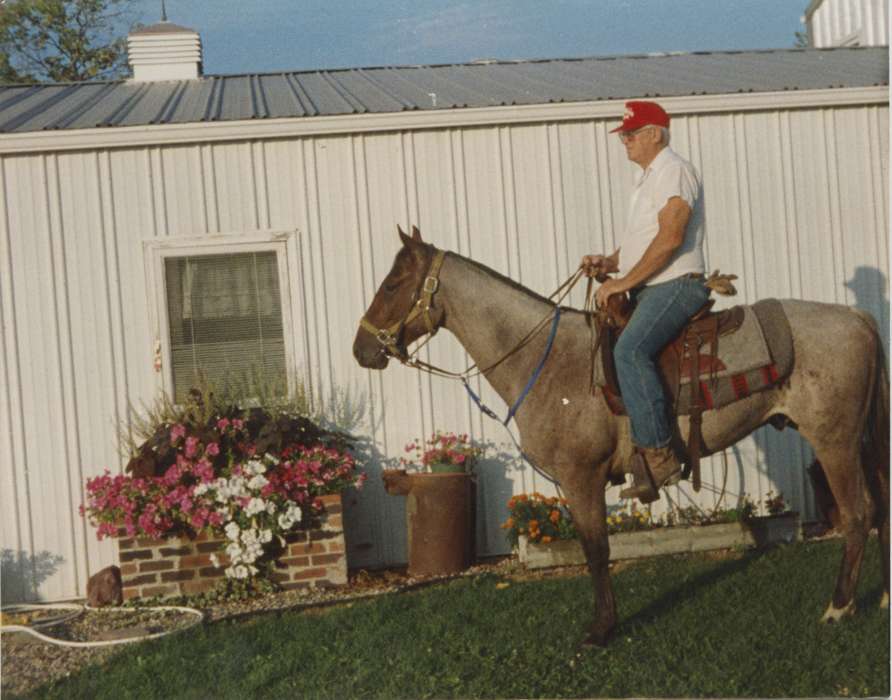 Boylan, Margie, history of Iowa, flowers, Iowa History, Animals, Iowa, Outdoor Recreation, horse, Osceola, IA