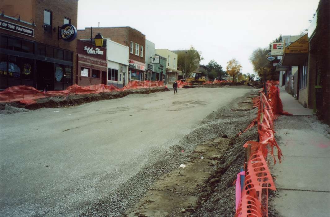 Main Streets & Town Squares, Cedar Falls, IA, becks, history of Iowa, Iowa History, storefront, college hill, pepsi, road, the other place, UNI Special Collections & University Archives, Iowa, uni, construction, university of northern iowa