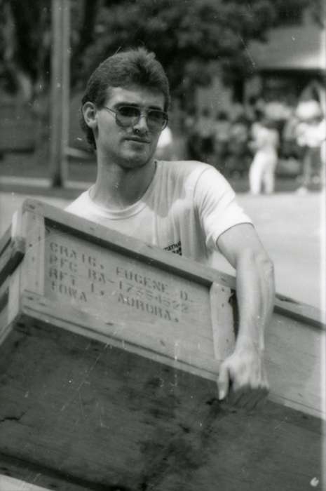 sunglasses, Iowa History, Iowa, Schools and Education, university of northern iowa, uni, UNI Special Collections & University Archives, box, Cedar Falls, IA, history of Iowa