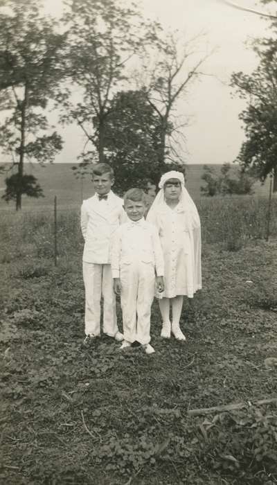 first communion, history of Iowa, Iowa, Schon, Mary, Carroll, IA, Children, Iowa History, Religion, Portraits - Group