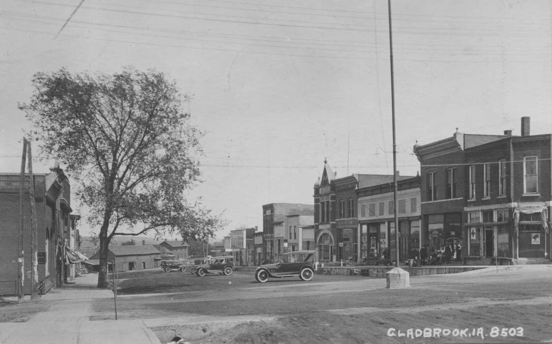 Gladbrook, IA, history of Iowa, Main Streets & Town Squares, Iowa, Cities and Towns, car, Iowa History, Reinhard, Lisa