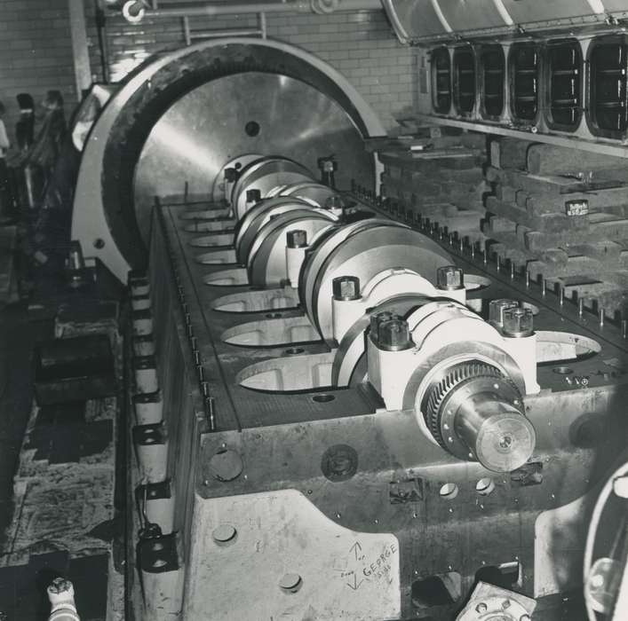 history of Iowa, factory, Businesses and Factories, Waverly, IA, Waverly Public Library, Iowa, machinery, Iowa History