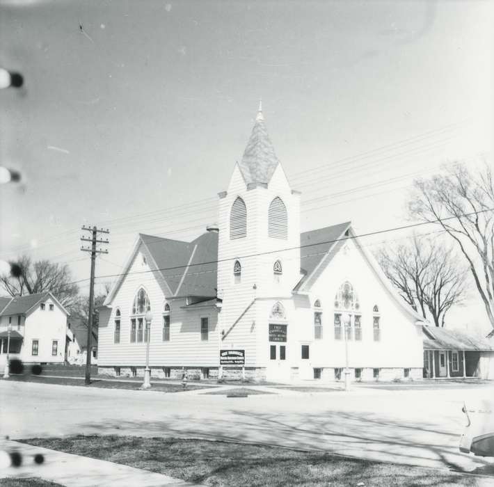 Iowa, Religious Structures, Waverly Public Library, history of Iowa, church, Iowa History, building exterior